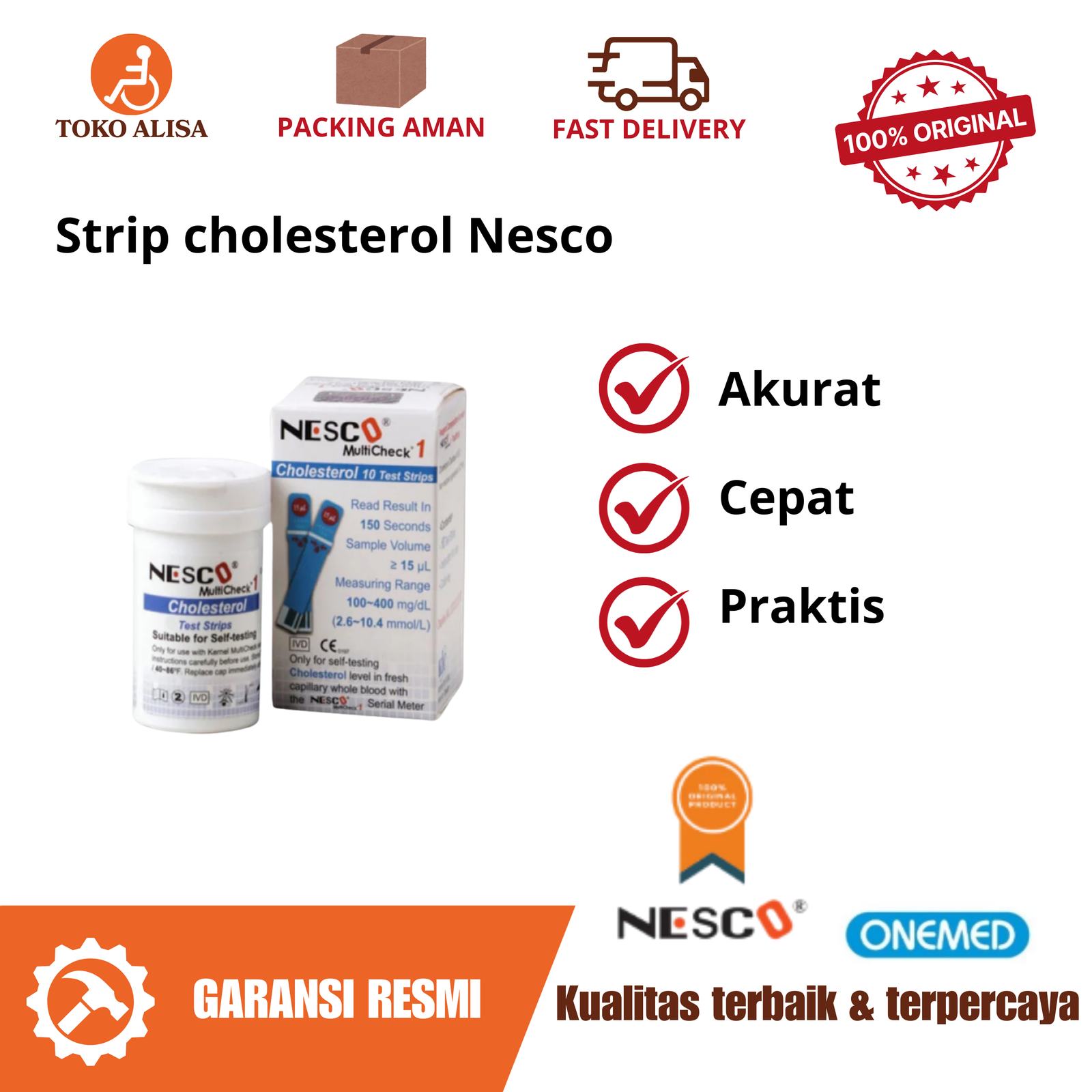 Strip cholesterol Nesco